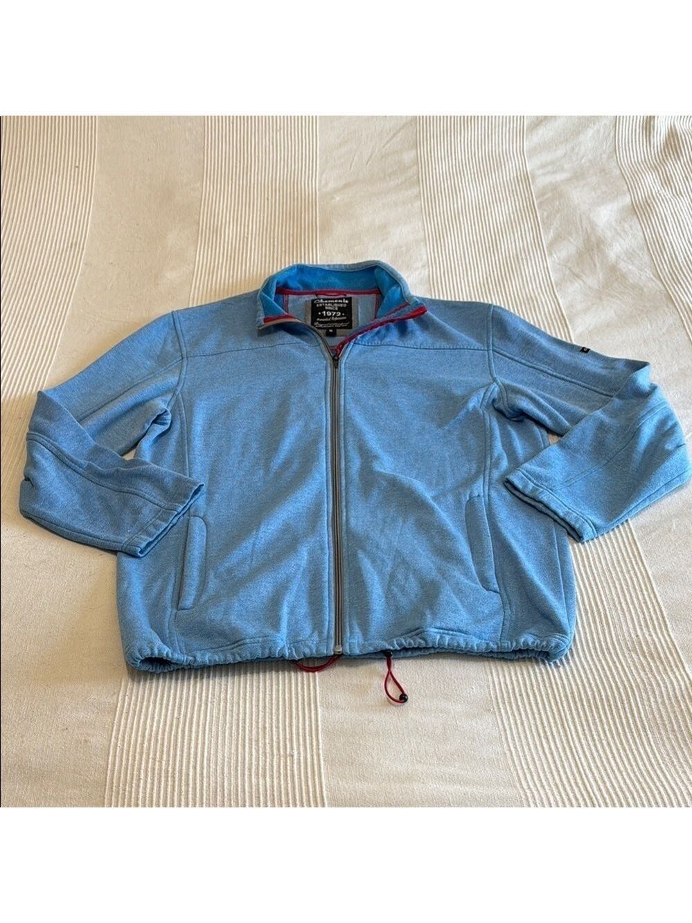 Vintage Chamonix Light Blue Fleece Zip Up Size Medium